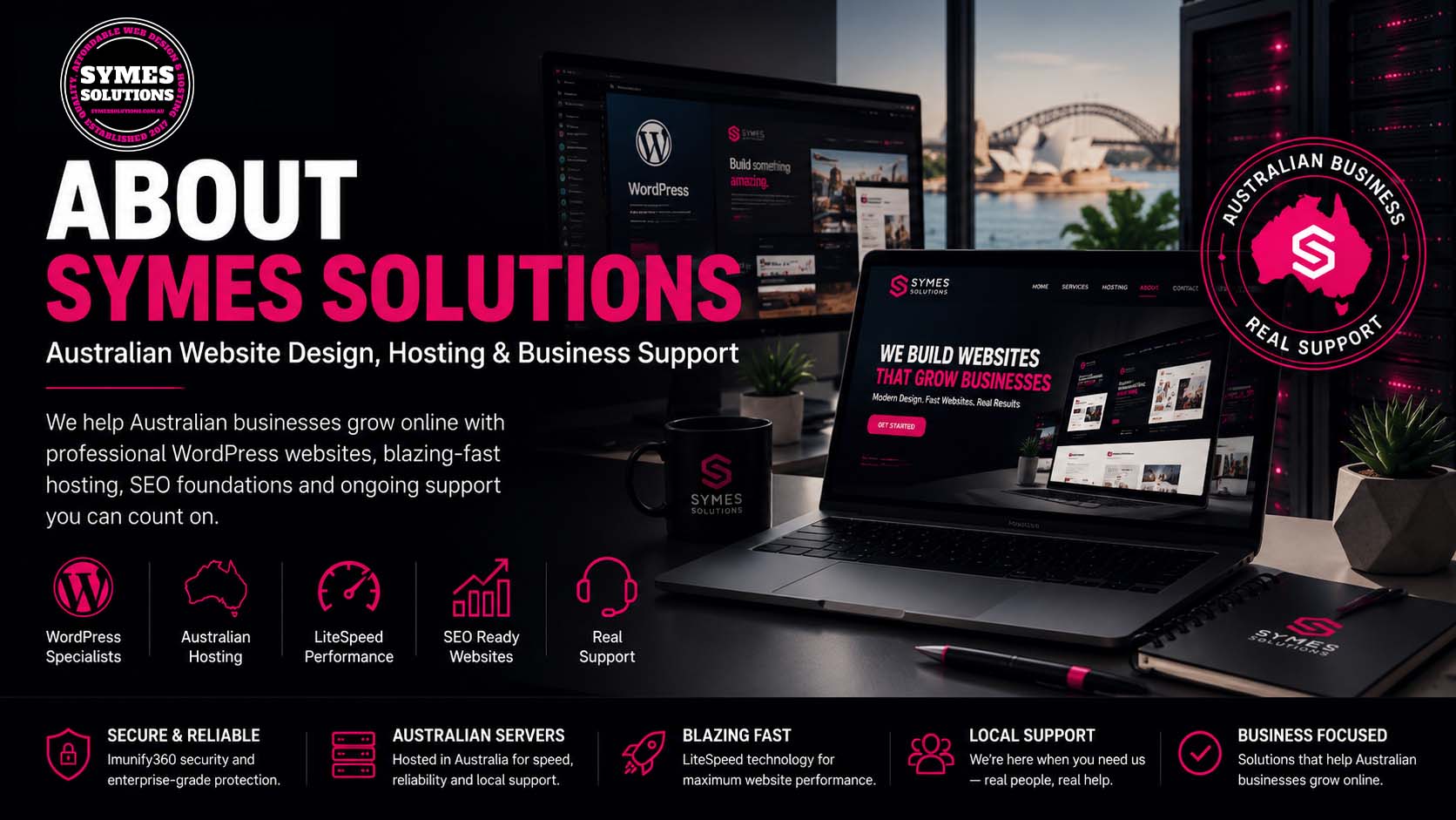 About Symes Solutions Australian website design and hosting