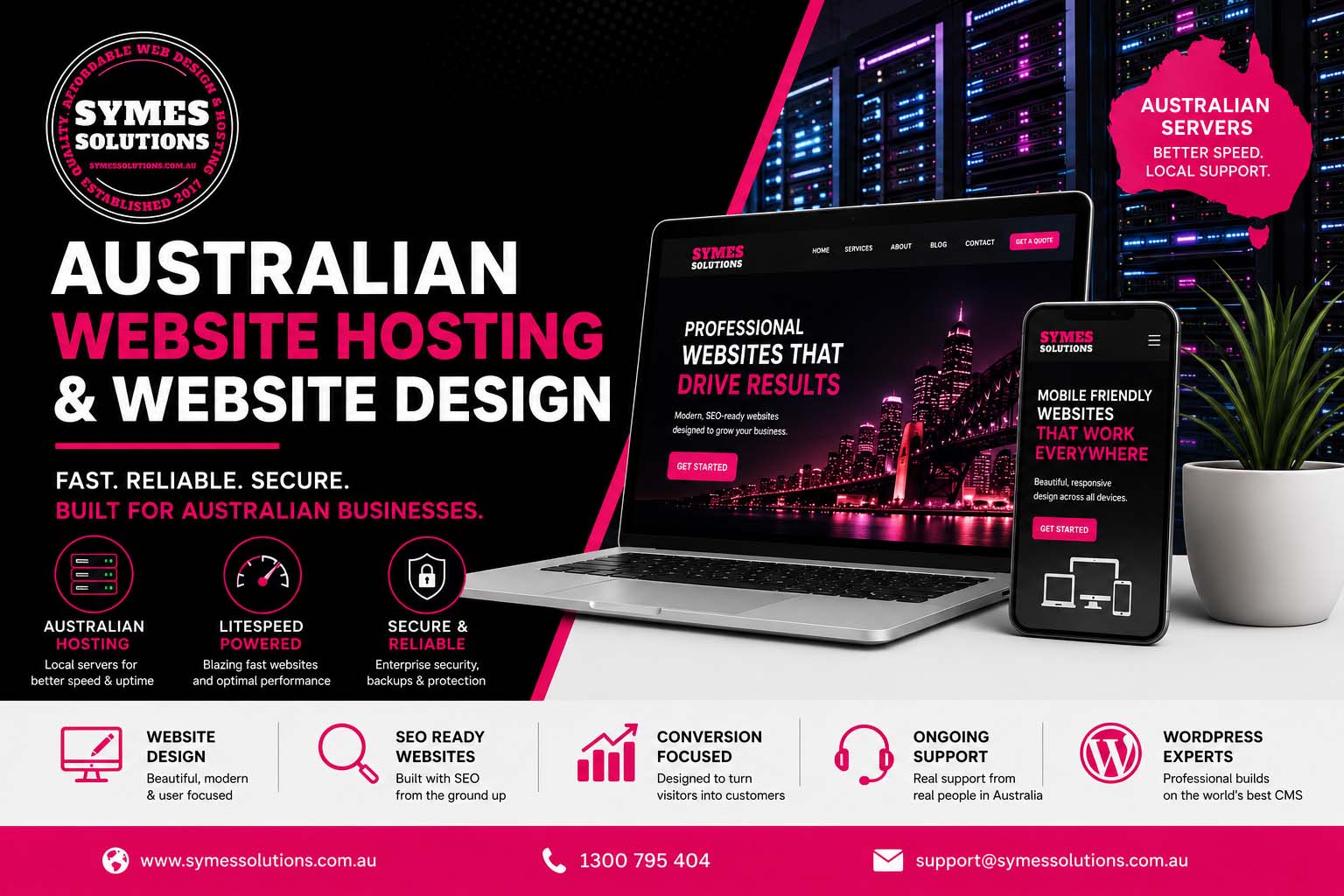 Australian Website Hosting & Website Design | Symes Solutions